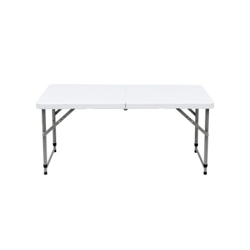 Mesa plegable ajustable de doble pliegue