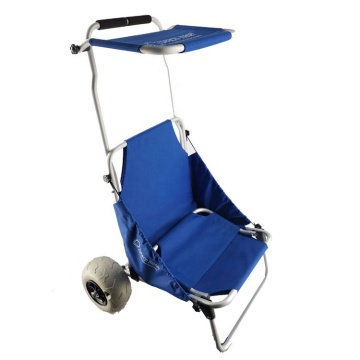 Aluminum All-Terrain Foldable Beach Chair with Balloon Wheels