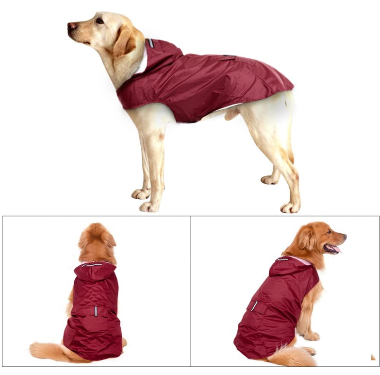 Reflective Large Dog Raincoat