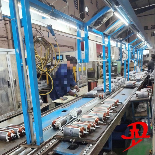 Línea de producción de estatores de motores de alta eficiencia