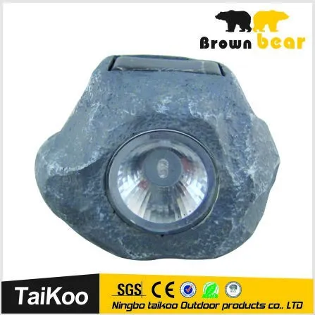 1 super white led polyrein stone light garden light solar