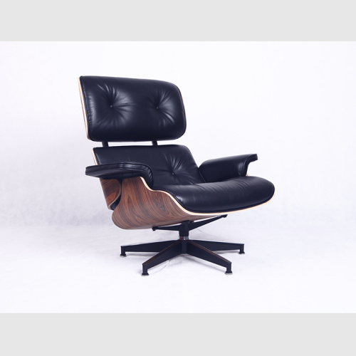 Acollidora butaca Eames en pell de gra superior