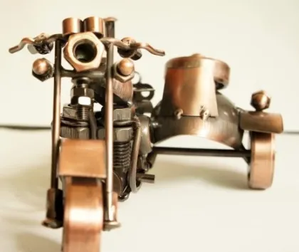 Metal Three-wheeled motorcycle model