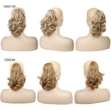 Ponytail Extension with Claw for Women Curly Hair Piece 12" Synthetic