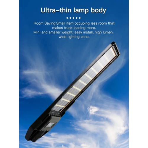 Slim Integrated Solar LED Streetlight