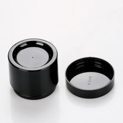 Customized Matte Black Plastic Skin Care Packing Jar - UV Gel Jar