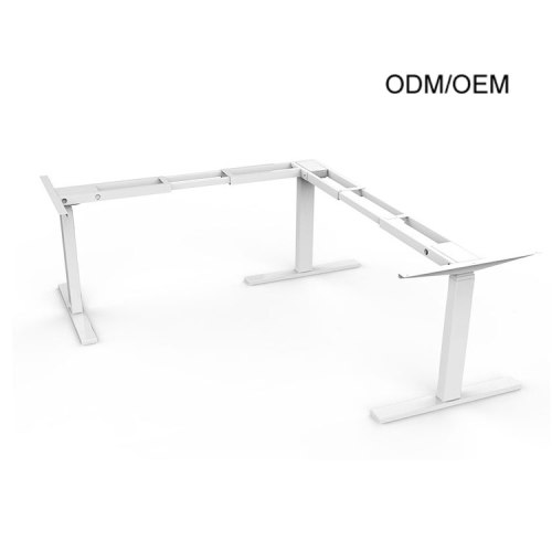 Electric L Shaped Table Sit To Stand Up Office Desk Height Adjustable Supplier