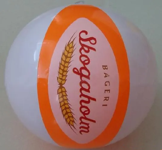 White PVC Inflatable Beach Ball with Customized LOGO