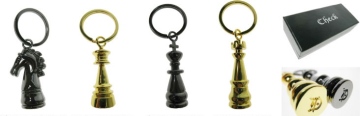 Metal Chess Pieces Key Chain