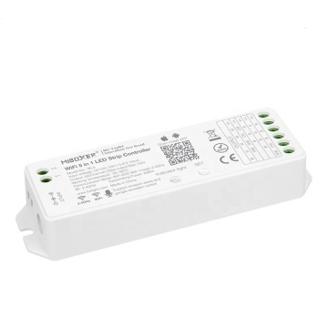 WL5 वाईफाई 5-इन -1 एलईडी स्ट्रिप कंट्रोलर-DC12 ~ 24V, MAX15A, सिंगल कलर और RGB एलईडी स्ट्रिप्स के लिए