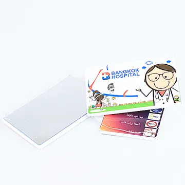 Brand Customized Credit card shape dental floss waxed mint floss