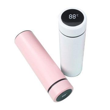 Inteligente Termo Digital: 500ml Stainless Steel LED Smart Temperature Display Thermal Flask Cup with Tea Strainer - The Ultimate Smart Water Bottle