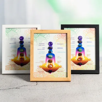 Seven Chakras Crystal Photo Frame - Wholesale Home Gift