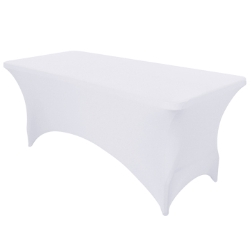 Stretchable Rectangular Spandex Tablecloths for Wedding and Event Patio Tables