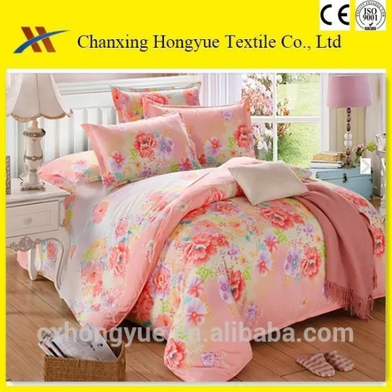 100%polyester disperse brushed printed fabric used for home textile/high quality