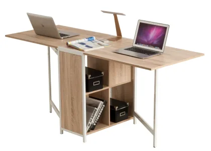 Folding desk folding cabinet extended desk