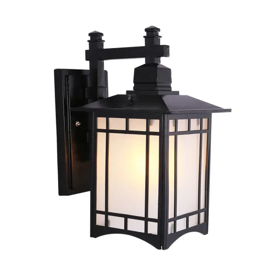 Retro Aluminum Black Bronze Outdoor E27 LED Wall Light