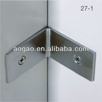 metal corner fastener for toilet partition