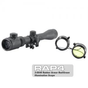 3-9X40 Rubber Armor Red or Green Illumination Scope