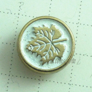 fashion maple leaf type jeans rivets denim metal buttons
