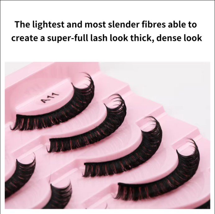 Mink Eyelash D Curl Fluffy Handmade Lashes Extensions