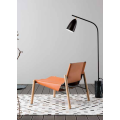 Modern Nordic Style Outdoor Leisure Chair Artificial Leather Relax Outdoor Chair for Living Room