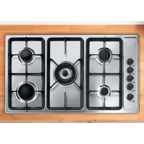 Indesit 5 Burner Stove Cast Iron Pan menyokong