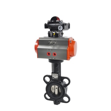 Search Engine Title: EPDM Soft Sealing Double-Acting Pneumatic Actuator Butterfly Valve Sizes DN300, DN150, DN125, DN80