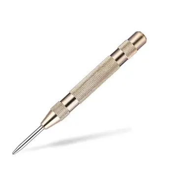 5 Inch Spring Loaded Automatic Center Punch Tool for Precise Drilling Positioning
