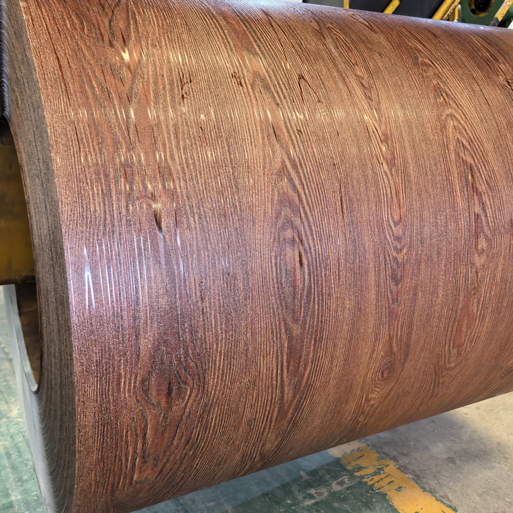 wood color coated steel