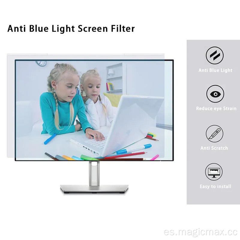 Protector de pantalla de luz anti azul para el escritorio