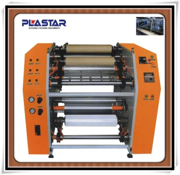 automatic aluminium foil rewinding machine