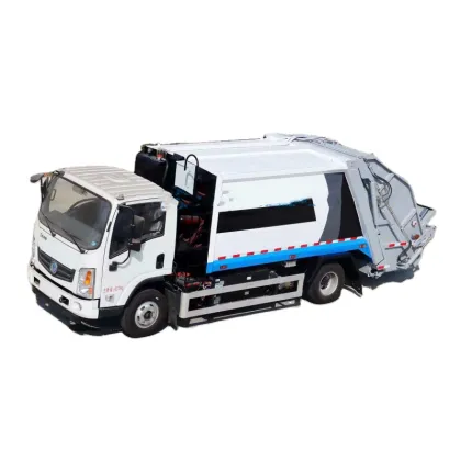 Dongfeng Huashen Electric Garbage Truck: 6-Square Meter Compressed Collection and Transfer