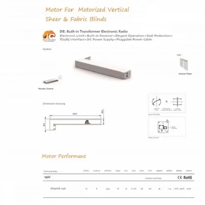 Electric Vertical Window Curtain Blinds