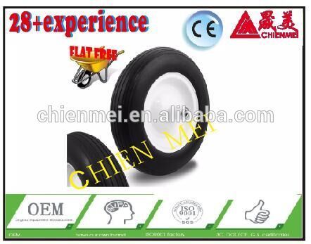 China solid rubber tyre wheel tire/solid tire/wheel rim/wheel barrow tyre/yard cart tire