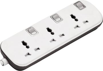 Três filtros de linha de controle de energia individuais