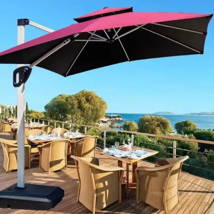 Roman Umbrella umbrella solar colored lighting