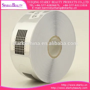 2016 Hot Selling nail form disposable plastic nail form 500 pcs/roll nail form