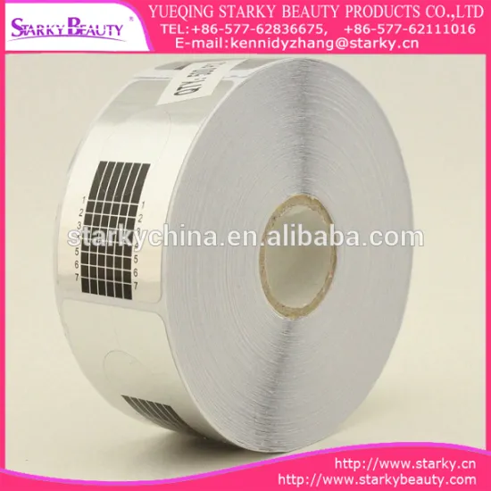 2016 Hot Selling nail form disposable plastic nail form 500 pcs/roll nail form