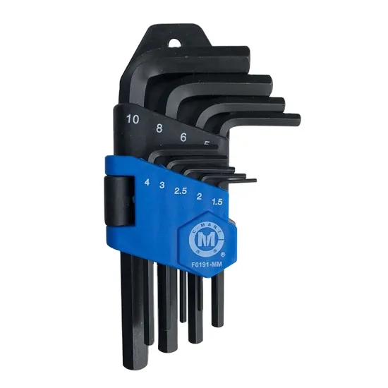 C-Mart 9-Piece Chrome-Vanadium Steel Hex Key Set: High-Quality Tools for Your Workbench