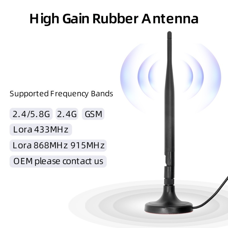 Customized magnetic base rubber antenna 10