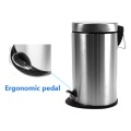 Oval Shape Metal Dustbin with PP Bucket