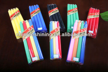 color candle, white candle, pillar candle, household candle