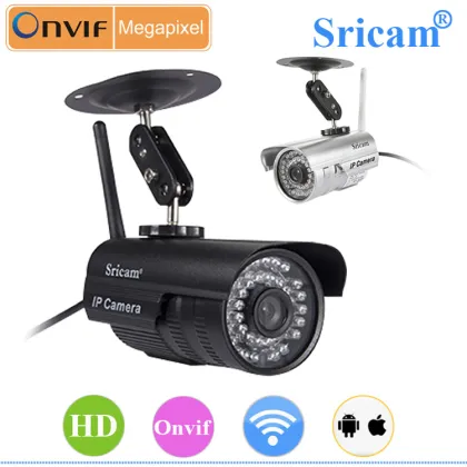 Sricam SP013 Infrared Night Vision High Definition 3.6mm Waterproof Bullet IP Camera with Onvif Protocal