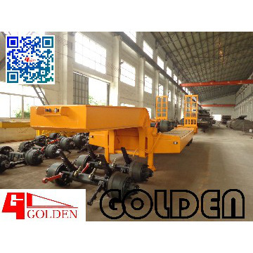 Guangdong GOLDEN Two Axle Lowbed/ Drop Deck Semi Trailer