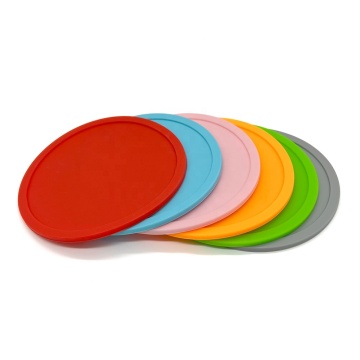 Wholesale Custom 9x9cm Round Colorful PVC Rubber Coaster Cup Mats