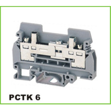 DIN Rail Phân phối công nghiệp Khối vít Thiết bị đầu cuối 6 mm2