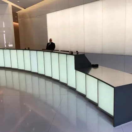 Hot Selling Green Frosted Ice Jade Glass Wall Art