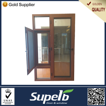 2014 hot selling products powder coated aluminium 135 series thermal-break glass swing door