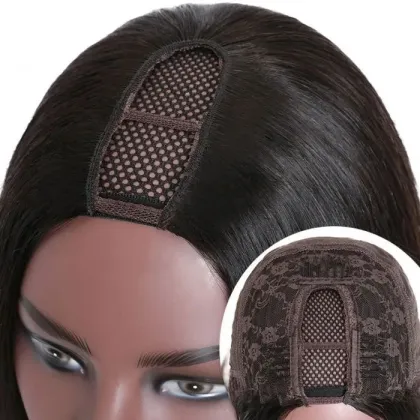Factory Wholesale 180 Density Human Hair Wigs U Part No Lace Human Hair Wigs for Black Women